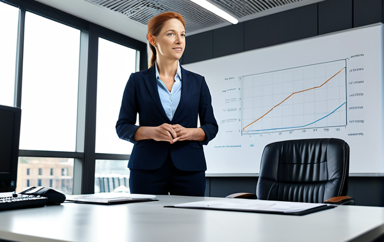 Sustainable Business**

A female environmental consultant in appropriate professional attire, giving a presentation on renewable energy solutions in a modern office setting, fully clothed, safe for work, perfect anatomy, correct proportions, natural pose, professional lighting, high resolution.

**